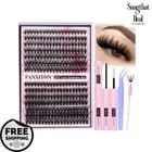 FANXITON DIY Lash Extension Kit Volume Lash Clusters 40D+50D - 280 pcs