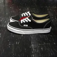 在飛比找樂天市場購物網優惠-VANS Authentic BLACK 黑白 黑色 帆布 