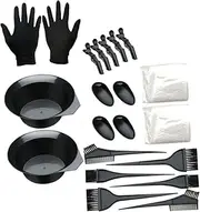 Pcs User Hair Dye Suit Set Coloring Kit Bowl Brush Ear Covers Clips Gloves for Spa Salon