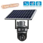 Solar HD Camera Three-Screen Monitoring WIFI/4G Connection Wireless Power Supply