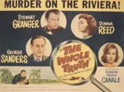 The Whole Truth poster George Sanders Stewart Granger Donna Re- 1958 Old Photo