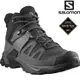 Salomon X Ultra 4 Mid Wide 男款Gore-tex防水登山鞋 L41294600 黑/灰/珍珠藍