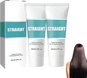 MROWCA Ivila 2Pcs Silk & Gloss Hair Straightening Cream, Protein Correcting Cream for Curly & Damaged Hair