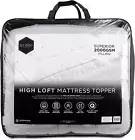Ardor 2000GSM Standard Microfiber Mattress Topper, Double, White