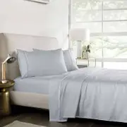 Bedding King 1000TC Pure Egyptian Cotton Sheet Set - Silver Grey King