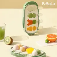 在飛比找momo購物網優惠-【FaSoLa】創意卡通食品用矽膠卡通冰棒 雪糕模具盒