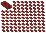 ☀️Lego 1x2 Trans-Red Plates x100 Building Part Piece Bulk Lot Legos #3023
