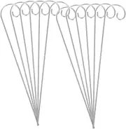 Garden Plant Support Stakes 20pcs Metal Plant Label Hooks for Outdoor Weatherproof Coating