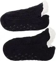 [TOGEVAL] 1 Pair Floor Socks Womans Slippers Women's Slippers Warm Slippers for Women Warm Socks for Women Wool Socks for Women Winter Women's Winter Fleece Socks Polyester Black