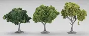 Woodland Scenics TR1571 N/HO Mixed Green Deciduous Trees 2-3" (23) Train Scenery