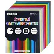 60 Sheets Textured Colored Cardstock - 8.5 x 11.0 inch / 30 Colors 85Ib 230gs...