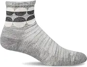 Sockwell Women's Spin Quarter, Lt. Grey, Small-Medium