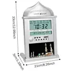 NEW Mosque Azan Digital Clock Led Muslim Prayer Wall Clock Alarm Ramadan Gift