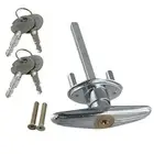 Sleek and Reliable Garage Door Lock with T Shaped Handle and Key System