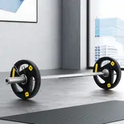 120cm 16kg Everfit Barbells Set Dumbbells Barbells Plate Weight Lifting Home Gym