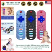 Silicone Teether Set 3 Remotes Baby Teething Toys Safe BPA Free