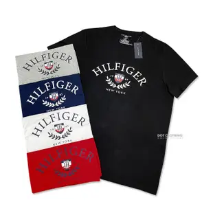 Tommy Hilfiger 美版 偏大 黑 深藍 白 麻灰 短T 大LOGO 短袖 純棉 不悶熱 男女 DOT聚點