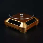 Display Stand Solar Turntable Rotating Jewelry Powered For Spinning