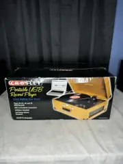 Crosley Radio CR249-TA Portable USB Turntable (Tan Vinyl) NEW