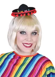 Mini Mexican Hat with Flower Band