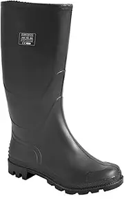 Portwest FW90 PVC Waterproof Mens Wellington Work Boots Black, 42