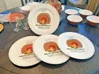 Snoopy Pottery Barn holiday Peanuts Plate Thanksgiving boy girl party SET 4