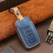 ontto Leather Key Fob Cover Keyring for Lexus IS200t IS250 RX450h NX200 ES200 250 RX200t ES RS GS is NX Accessories Smart Car Key Remote Control Key Case Key Holder Key Shell Protector 4 Buttons Blue