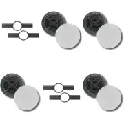 (4) KLH Faraday Series F-6800-DVC 8" IN-CEILING SPEAKER + KLH INSTALLATION KIT