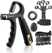 Grip Strength Trainer Kit with Finger Exerciser,Hand Grip Strengthener,Hand Exte