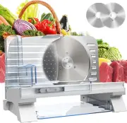 ADVWIN Electric Meat Slicer, 6.8" Food Slicer with Removable Stainless Steel ...
