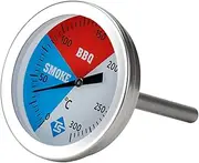 HELVES BBQ Temperature Gauge - Smoker Temperature Gauge,Grill Pit Smoker Temp Gauge, 2 Inch Smoker Temperature Meter, Barbecue Oven Temp Gauge