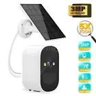 3MP Wireless CCTV Security Camera WiFi Solar Battery Powered Energy Outdoor Home