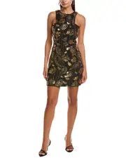 Milly Isabele Floral Field Embroidered Mini Dress
