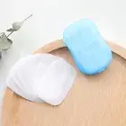 Portable~Soap Flakes Washing Hand Paper Foaming Slice Sheets Scented Travel Tool