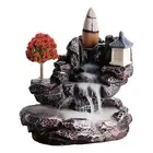 Incense Burner Mountains River Waterfall Decoration for Home Fragrance Fireplace