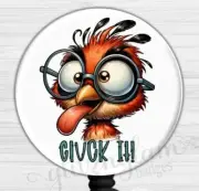 Funny Retractable Badge Holder Reel, Sarcastic Saying Badge Holder GG6608K