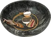 CraftsOfEgypt Real Marble Jewelry Dish - Ring Holder - Jewelry Organizer Tray - Decorative Key Bowl-Home Decor Wedding Gift- Ring Dish - Jewelry Tray -Vanity Tray - Decorative Tray - Marble Tray
