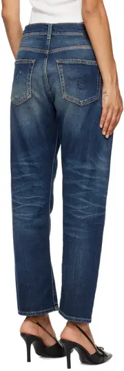 Crossover denim pants 25,26,27 Ansel blue