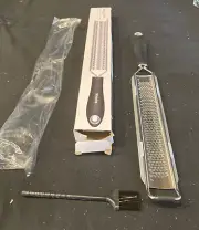Lemon Zester Cheese Grater Wimana Professional With Guard And Cleaning Brush