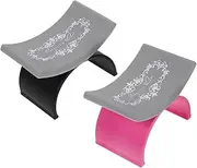 WRITWAA Manicure Hand Rest Pillow U-shaped Nail Tool Holder Soft Silicone Portable for Travel