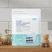 Atomy Sheet Laundry Detergent Powerful Cleansing Highly Concentrated 30 Sheets