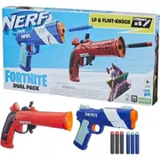 Nerf Fortnite Dual Pack includes 2 Fortnite Blasters 6 Nerf Elite Darts Toy Gun