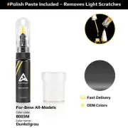 Touch Up Paint For Bmw All Models 8003M Dunkelgrau With Polish Paste