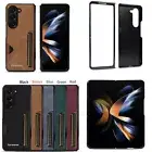 For Samsung Galaxy Z Fold 6 5 4 3 Slim Leather Wallet Case With Back Card Slots
