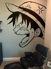 One Piece Wall Decal Sticker. Monkey D. Luffy Anime Wall Decal. #A1006