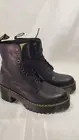 Dr. Martens SHRIVER HI WOMEN'S LEATHER HEELED BOOTS Size 8