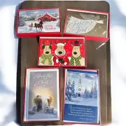 Christmas Cards Boxed Religious Helen Steiner Rice Church Psalms Angel Choice