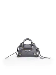 Black Leather Mini Neo Classic City Bag
