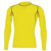Mitre Neutron Compression SM Mens Base Layer Activewear/Gym Top Yellow