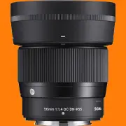 Sigma 56mm f/1.4 DC DN Contemporary Lens (FUJIFILM X) - Brand New
